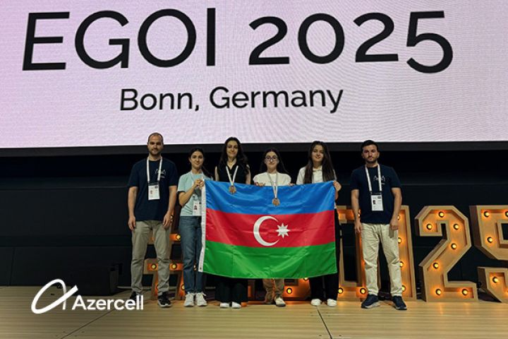 Azercell-in dəstəklədiyi milli komanda Avropa Qızlar İnformatika Olimpiadasında uğur qazanıb